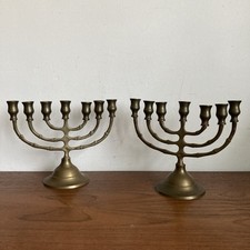 Vintage brass menorah for sale  HONITON
