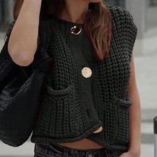 Ladies sleeveless knit for sale  UK