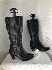 Bottes cuir noir d'occasion  Le Péage-de-Roussillon