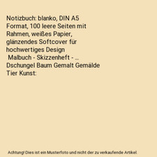 Notizbuch blanko din gebraucht kaufen  Trebbin