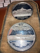 1876 Exposição do Centenário dos EUA Galeria de Arte Medalhas Branco CAIXA DE METAL BOMBA POR ALEMÃO comprar usado  Enviando para Brazil