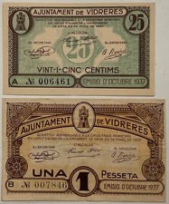 Peseta 1937 ajuntament usato  Milano