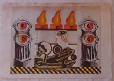 Litografia originale persuasor usato  Roma