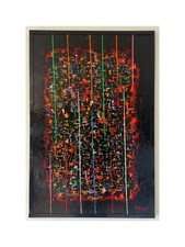 Peinture abstraite huile d'occasion  Vallauris