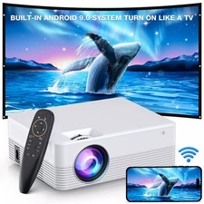 Mini projektor UHD 4K LED WiFi Bluetooth Android kino domowe do iPhone / iOS na sprzedaż  Wysyłka do Poland