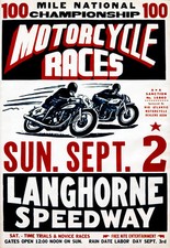 Langhorne speedway motorcycle for sale  USA