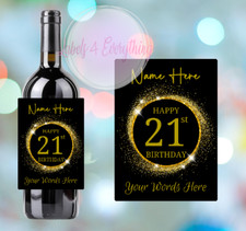 Personalised gold birthday for sale  DUNSTABLE