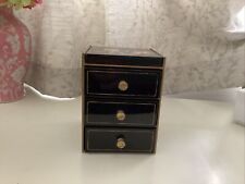 Jewellery chest black for sale  HAYWARDS HEATH