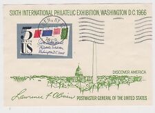 (ZB-77) 1968 EUA M/S 6ª Exposição Filatélica Internacional (C) comprar usado  Enviando para Brazil