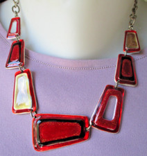 Collier couleur argent d'occasion  Perros-Guirec
