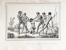 Gravure australie ceremonie d'occasion  Descartes