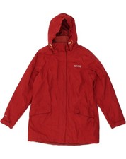 Jaqueta REGATTA feminina com capuz corta-vento Reino Unido 16 grande algodão vermelho CM09 comprar usado  Enviando para Brazil