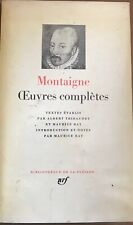 Pleiade montaigne oeuvres d'occasion  Nice-