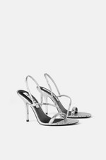 Zara metalic silver for sale  LEICESTER