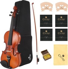 Violino leve Cecilio CVA-500 madeira maciça ébano ajustado - cetim antigo comprar usado  Enviando para Brazil