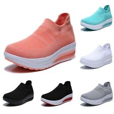 Tênis Feminino Moda Vulcanizado Parte Inferior Grossa Sapato Slip On Plus Size, usado comprar usado  Enviando para Brazil