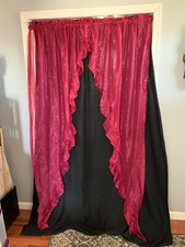 Sheer red ruffled for sale  Dover