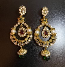 Earrings bollywood indian for sale  CREWE