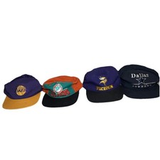 Lote de 4 bonés esportivos vintage SnapBack, NFL, NBA  comprar usado  Enviando para Brazil