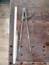 RARITÀ! ANTICO GRANDE COMPASSO DA FALEGNAME A DOPPIA PUNTA APERTURA 50CM!!  comprar usado  Enviando para Brazil