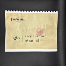 Lambretta scooter instruction for sale  Daytona Beach