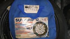 CATENE da neve CORA 219 12mm 25 235 245 275 35 40 45 55 60 70 15 16 17 18 19 20 usato  Italia