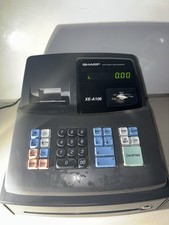 Caixa registradora eletrônica Sharp XE-A106 com chave de registro sem chave de gaveta testada funciona comprar usado  Enviando para Brazil
