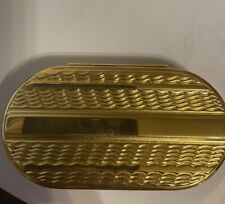 Espelho oval compacto vintage Art Deco Gold Linee comprar usado  Enviando para Brazil