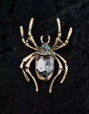 Spider brooch rhinestones for sale  PUDSEY