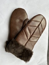Handmade sheepskin mittens for sale  WISHAW
