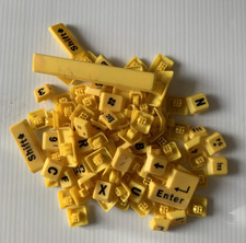 Teclado Big Bright Easy See amarelo impressão grande apenas teclas de letras! Modelo AKB-8861, usado comprar usado  Enviando para Brazil