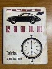 Porsche technical specificatio for sale  Fort Worth