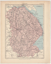 C1895 county map for sale  HORNCASTLE