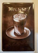Nostalgie blechschild latte gebraucht kaufen  Herzogenaurach