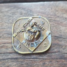 Broche de imprensa de beisebol Philadelphia All Star Game Shibe Park 1943 comprar usado  Enviando para Brazil
