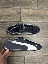 Tênis masculino vintage Puma Speed Cat camurça marinha Y2K eu45 Reino Unido 10,5 EUA 11,5 comprar usado  Enviando para Brazil