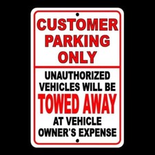 Customer parking unauthorized for sale  USA