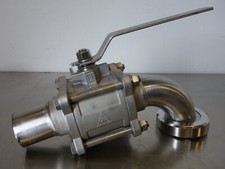 Massiver kugelhahn edelstahl gebraucht kaufen  Deutschland