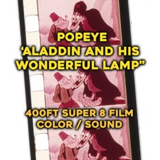 POPEYE Aladdin and His Wonderful Lamp | Filme 400 pés Super 8 COR E SOM comprar usado  Enviando para Brazil