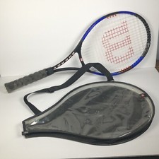 Raquete de tênis Wilson Titanium Energy Soft Shock L 4 4 1/2 azul preta comprar usado  Enviando para Brazil