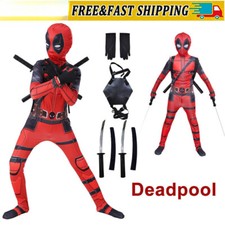 Fantasia Deadpool Cosplay Infantil Bodysuit Meninos Halloween Fantasia Vestido Festa Vermelho novo comprar usado  Enviando para Brazil