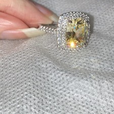 Qvc diamonique yellow for sale  BLACKPOOL