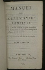 Manuel cérémonies romaines d'occasion  Expédié en Belgium