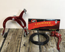 Bicicleta Low Rider Bicicleta F & R Bicicleta Liga Metal Vermelho Freio Parte Cromada, usado comprar usado  Enviando para Brazil