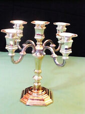 Candelabro de mesa 5 luzes metal dourado e prata - 20º comprar usado  Enviando para Brazil