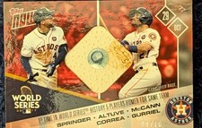 2017 Topps Now 848D Relíquia - Altuve Correa Springer World Series Astros 9/10 comprar usado  Enviando para Brazil