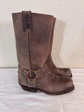 Sancho Harness Biker Boots Brown Leather Gaucho Square Spain - EU 38 US na sprzedaż  Wysyłka do Poland