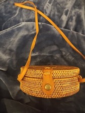 Woven wicker handbag for sale  Spanish Fork