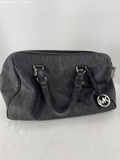 Bolsa satchel/top alça Michael Kors Grayson Signature MK preta, usado comprar usado  Enviando para Brazil