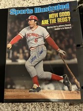 JOHNNY BENCH CINCINNATI REDS HOF 89 Assinado ESPORTES ILUSTRADOS 11/1/1976 comprar usado  Enviando para Brazil